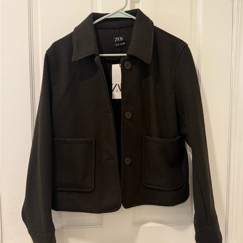 Zara Women's Dark Brown Soft Jacket